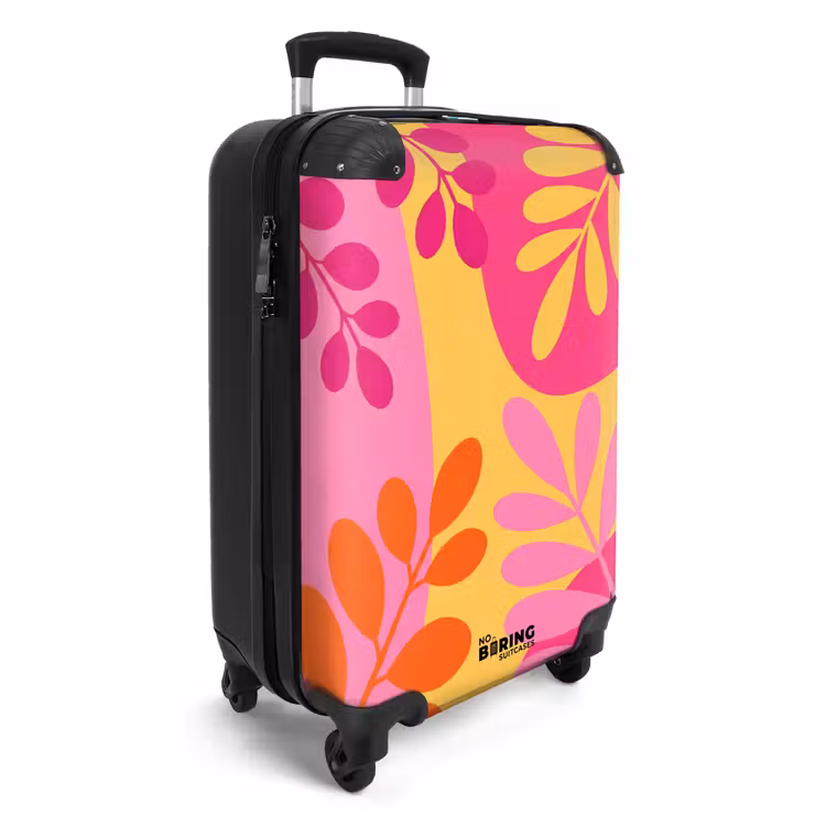 CaseSwap™ - Nature - Leaves - Abstract - Pink - Yellow — 2
