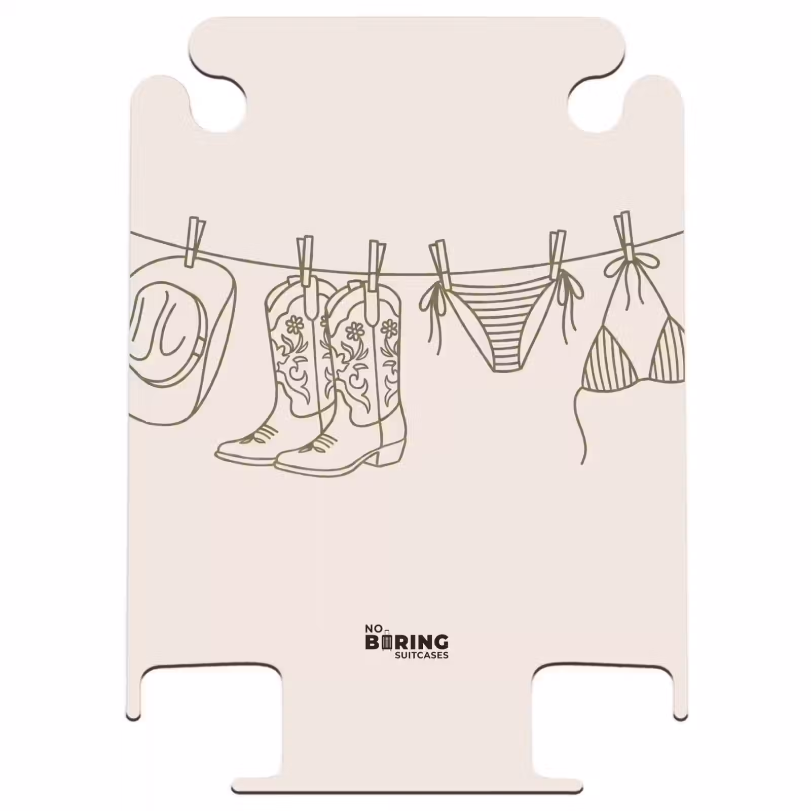 CaseSwap™ - Clothing - Clothesline - Summer - Line Drawing - Green — 1