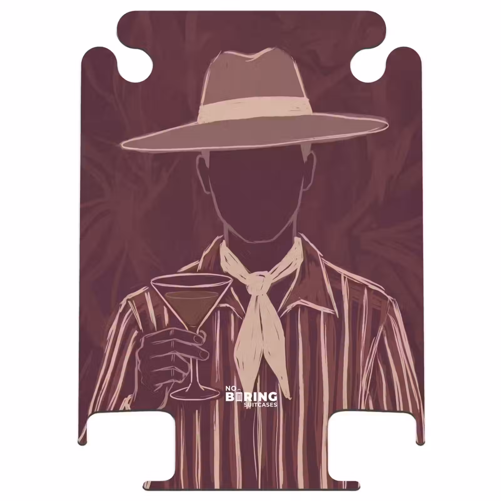 CaseSwap™ - Person - Hat - Cocktail - Abstract - Brown — 1