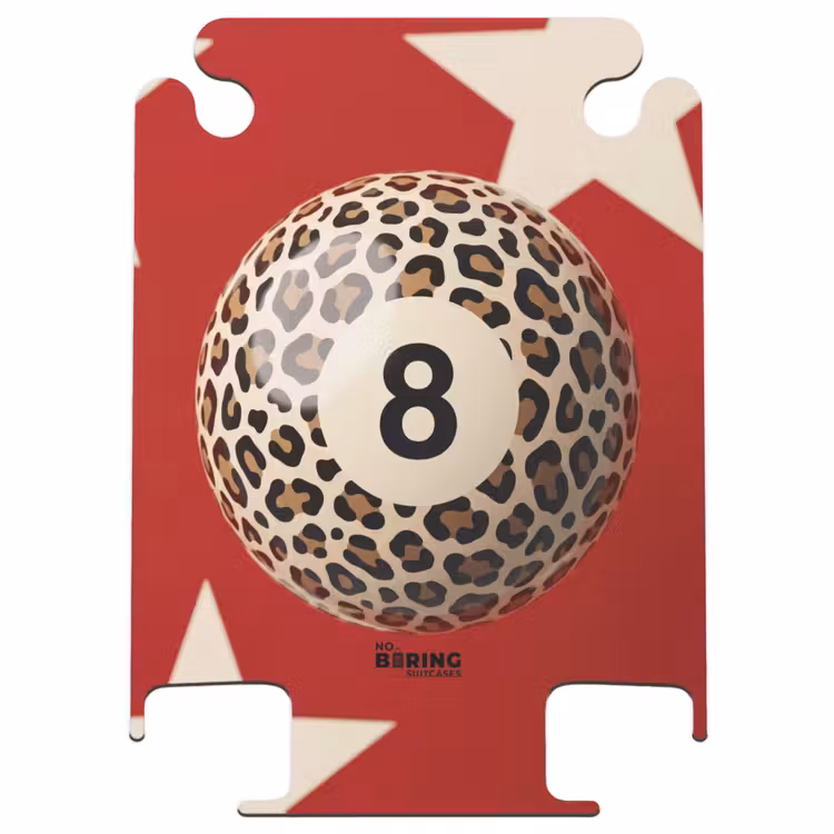 CaseSwap™ - Game - Animal Print - Number 8 - Modern - Red — 1