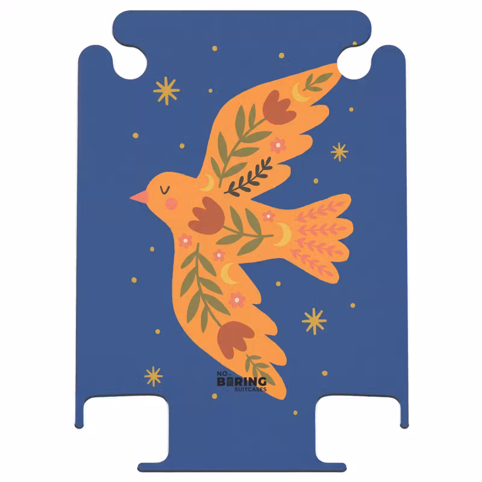 CaseSwap™ - Bird - Flowers - Decorative - Orange - Blue — 1