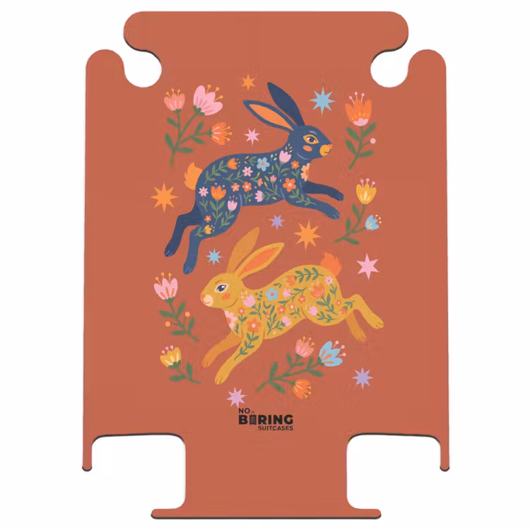 CaseSwap™ - Rabbit - Flowers - Folk Art - Colorful - Animals — 1