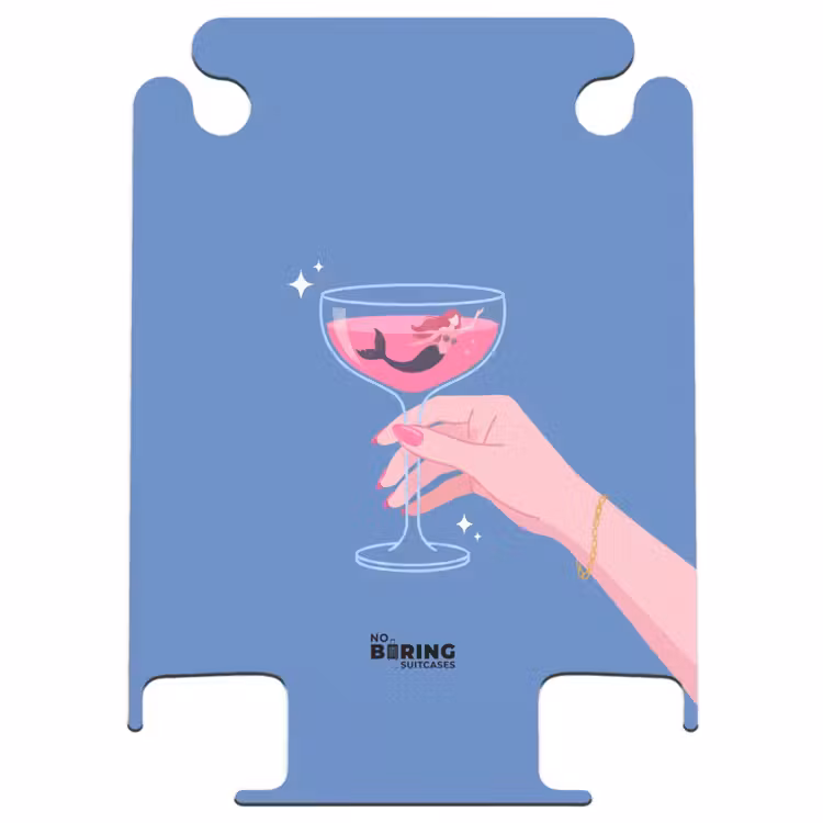 CaseSwap™ - Woman - Glass - Abstract - Pink - Blue — 1