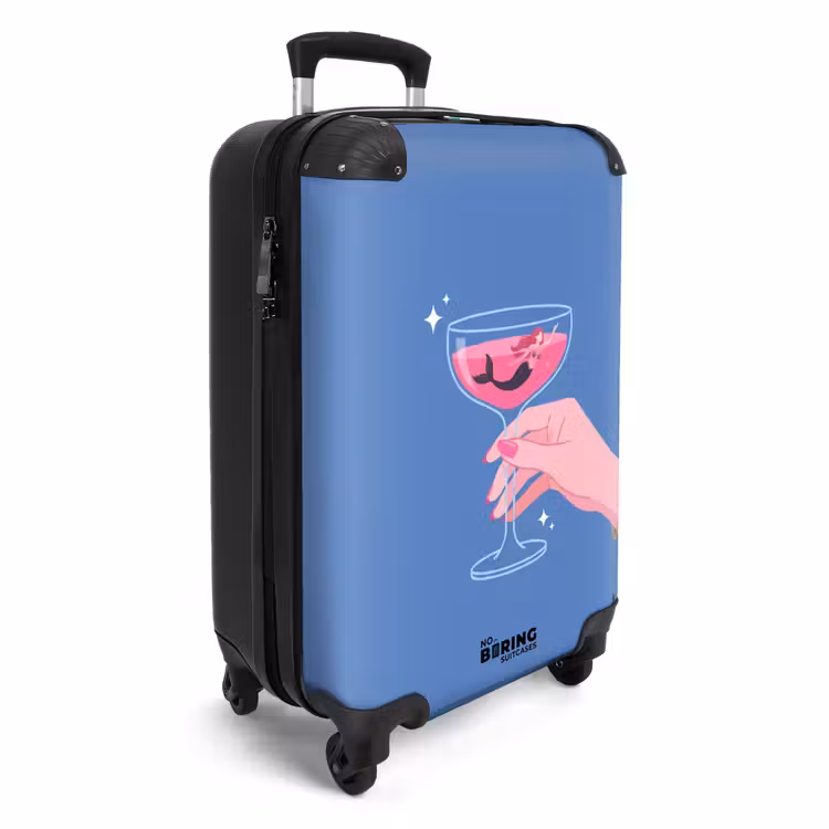 CaseSwap™ - Woman - Glass - Abstract - Pink - Blue — 2