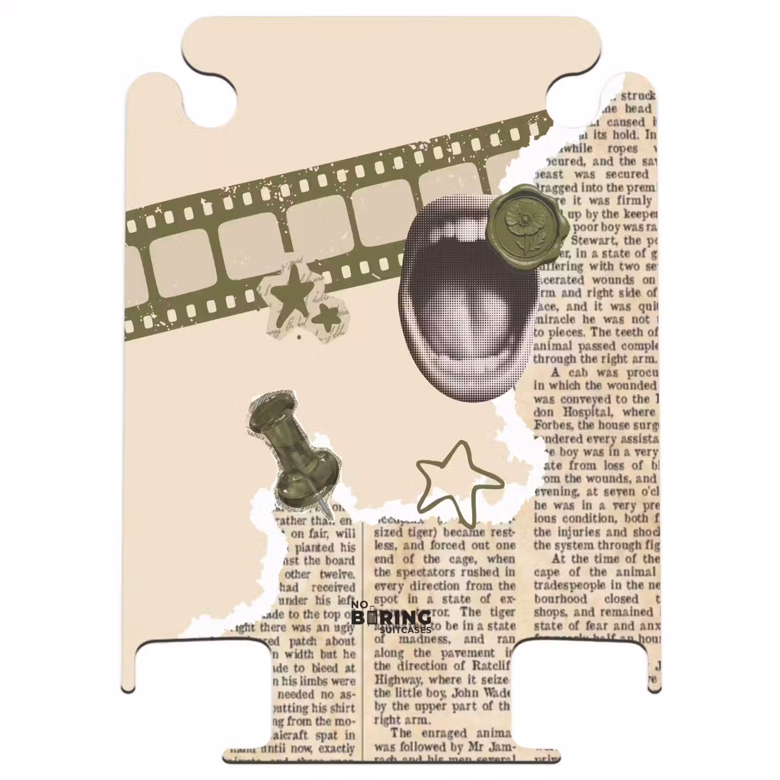CaseSwap™ - Mouth - Green - Newspaper — 1