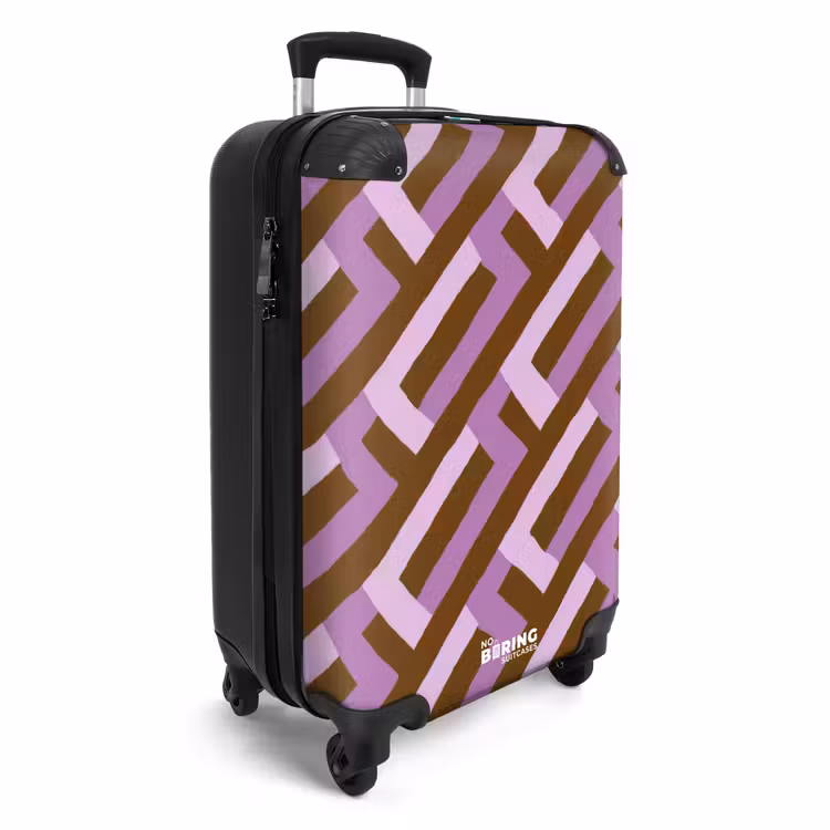 CaseSwap™ - Brown - Pink - Geometric - Meander - Pattern — 2