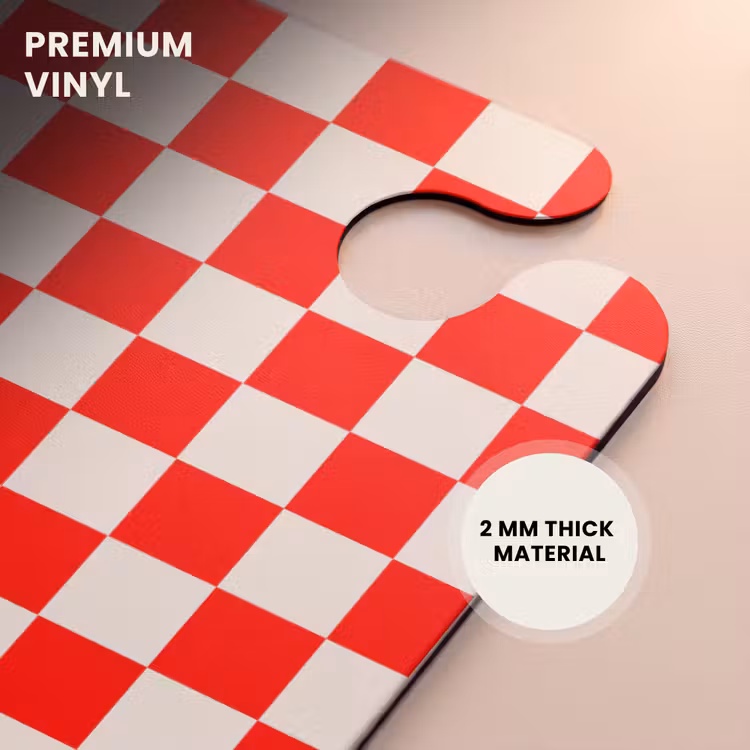 CaseSwap™ - Chessboard Pattern - Red - White — 6