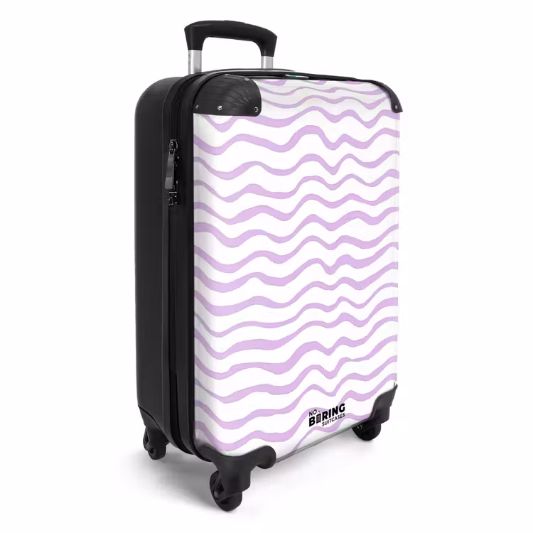 CaseSwap™ - Lila - Geometric - Waves - Lines - Pattern — 2
