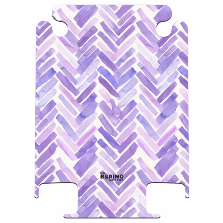 CaseSwap™ - Purple - Herringbone - Watercolor - Brushstrokes - Pattern — 1