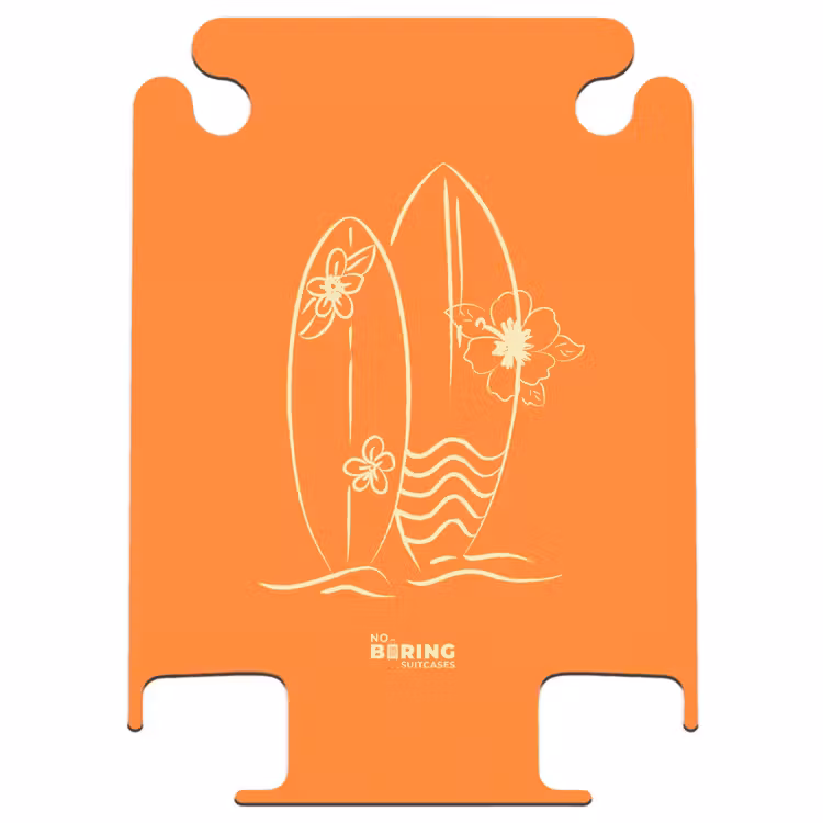 CaseSwap™ - Surfboards - Orange - Flowers — 1