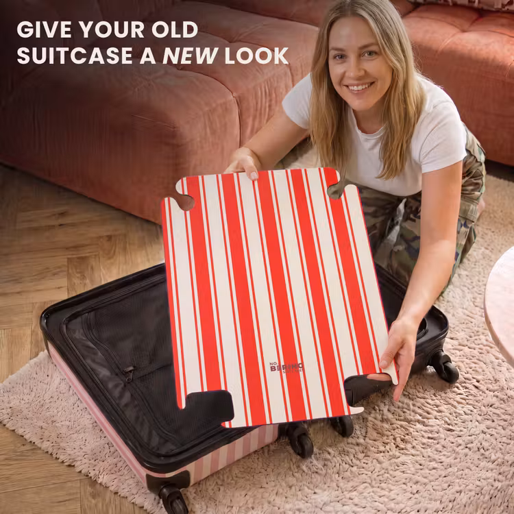 CaseSwap™ - Vertical Stripes - Red - White — 3